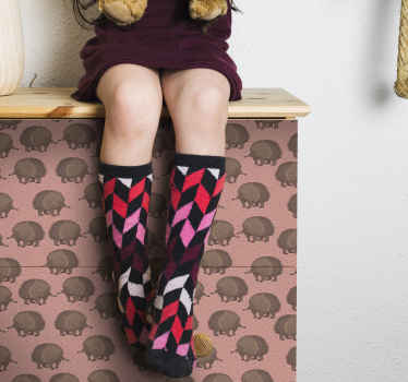 αυτοκόλλητο επίπλων από πορσελάνη και κουκκίδες - TenStickers