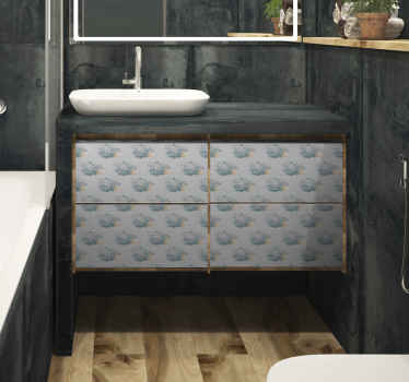 αυτοκόλλητο επίπλων από πορσελάνη - TenStickers