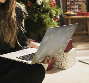 Snowflake Sparkle laptop skin - TenStickers