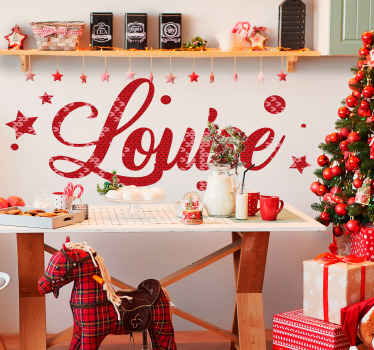 クリスマスの典型的なパターンクリスマスステッカー - TENSTICKERS