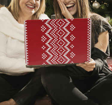 Pegatina para portátil cubierta de patrón de punto - TenVinilo