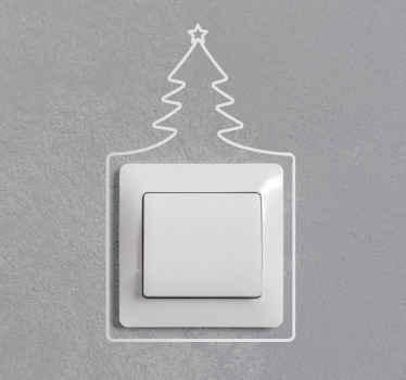 Naklejka na kontakt Linia choinki - TenStickers