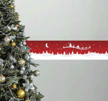 Božična nalepka božični val - TenStickers