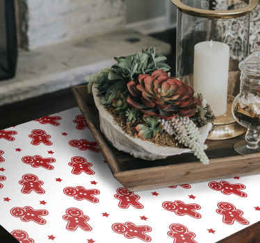 Vinilo patrón de figuras de jengibre - TenVinilo