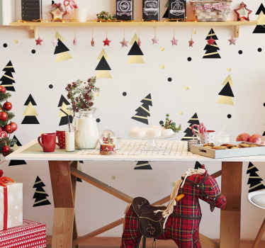 Božično elegantna drevesna božična nalepka - TenStickers