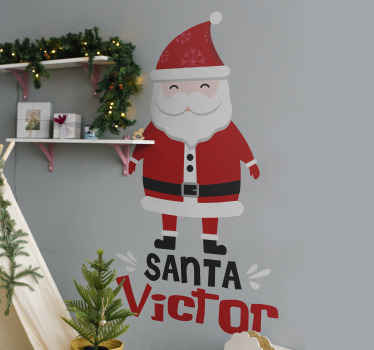 Adesivo per auto motivo natalizio con Babbo Natale e pupazzo di neve Babbo Natale Adesivo per auto motivo natalizio con Babbo Natale e pupazzo di neve Babbo Natale