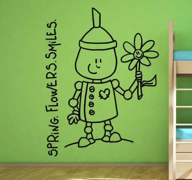 用这个漂亮的孩子墙贴纸以非常可爱的方式装饰孩子的卧室。提供超过45种不同的颜色。