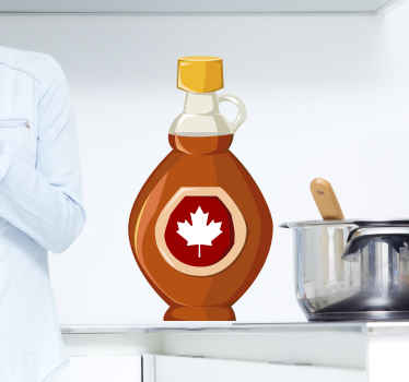 Sticker Alimentation Sirop d'érable canadien - TenStickers
