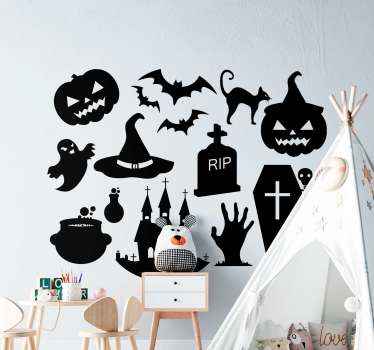 Wandtattoo Halloween Kleine symbole - TenStickers