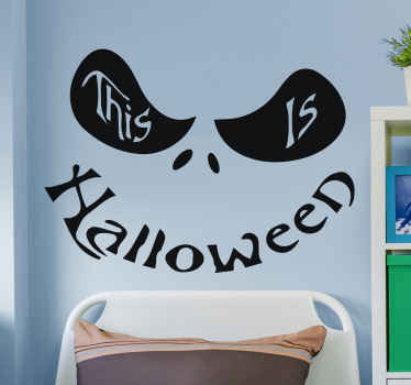 This is Halloween smile halloween decal - TenStickers