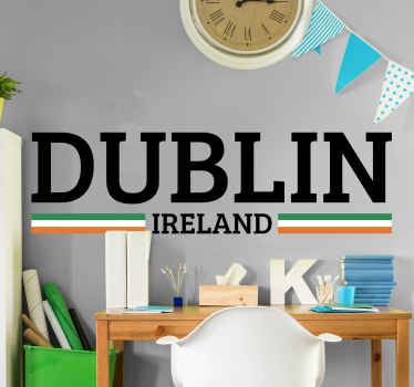 Dublin Ireland wall sticker - TenStickers