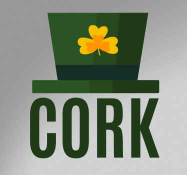Cork Ireland Car vinyl Sticker - TenStickers