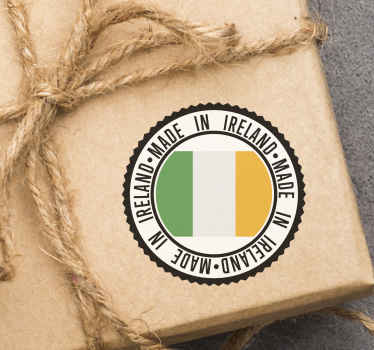 Made in Ireland flag sticker - TenStickers