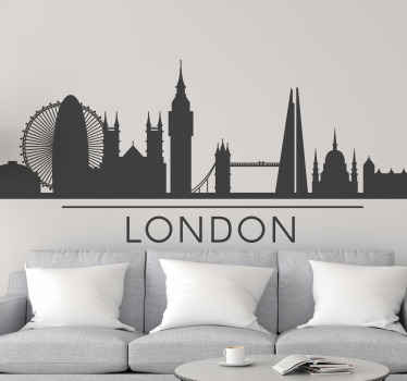 London skyline silhouette sticker - TenStickers
