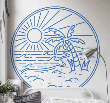 シースケープボードウォールステッカー - TENSTICKERS