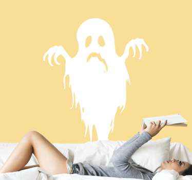 Smeltende spøgelse skræmmende halloween klistermærke - TenStickers