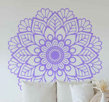 Mandala blomma för yoga blommig vägg klistermärke - Tenstickers