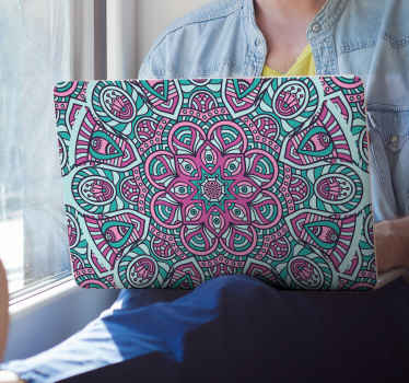 Naklejka na laptopa kolorowa mandala - TenStickers