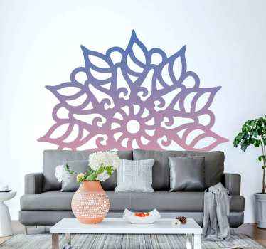 Farverig mandala wallsticker - TenStickers