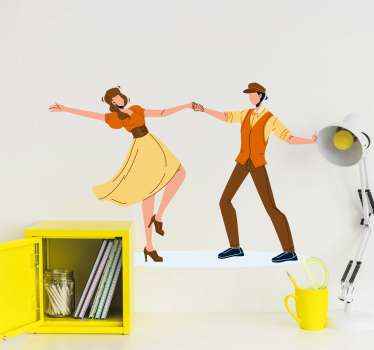 Dancing passion laptop sticker - TenStickers