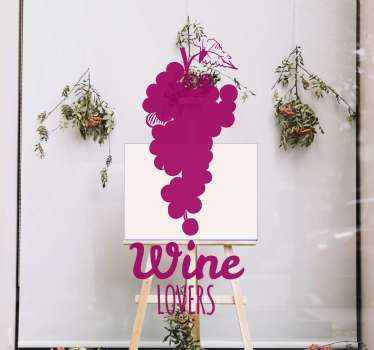 Vetrofanie vino a grappolo d'uva - TenStickers