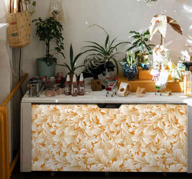 αυτοκόλλητο φορητού υπολογιστή με κομψό λουλουδάτο μοτίβο - TenStickers