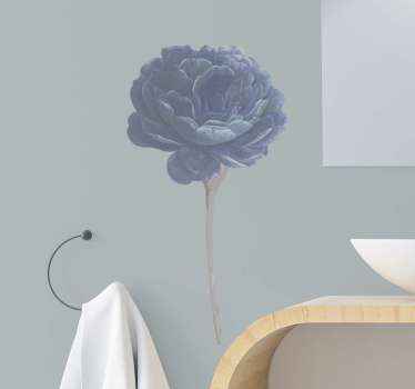 Lyseblå skygger blomstermærkat - TenStickers