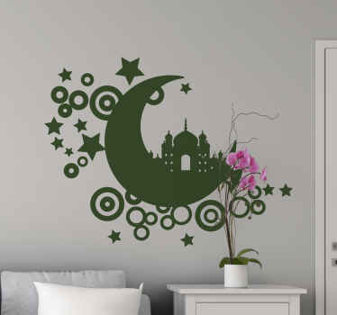 Ramadan Arabian moon Location sticker - TenStickers