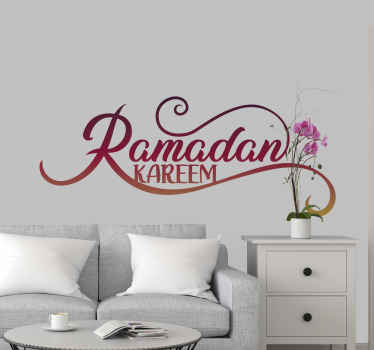 Ramadan Kareem colorful Location sticker - TenStickers
