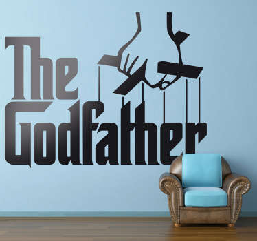 Para los aficionados a la trilogía sobre la vida de los Corleone, dirigida por Francis Ford Coppola, un adhesivo con el logotipo original.