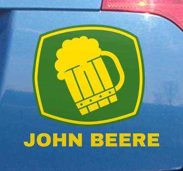 John Beere car vinyl Sticker - TenStickers