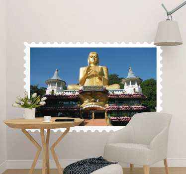 Sri Lanka Buddha temple wall sticker - TenStickers