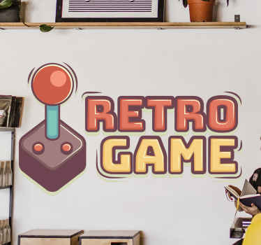 Retro gaming console video game sticker - TenStickers