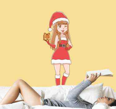 Sexy Christmas helper christmas sticker - TenStickers