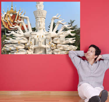 A fantastic design from our Buddha wall stickers illustrating the Buddhist Temple in Thailand. Ideal for those that love travelling.