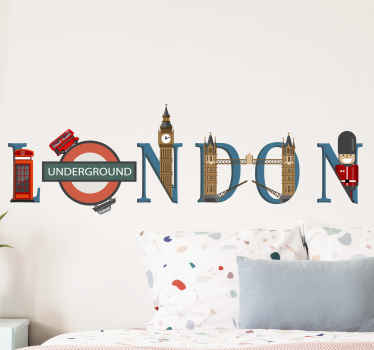 London landmarks london wall sticker - TenStickers