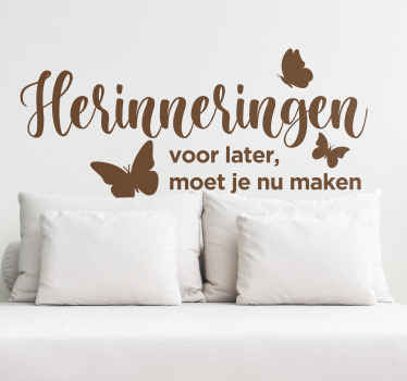Stickers voor thuis u moet nu herinneringen maken - TenStickers