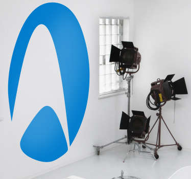 Logotipo en adhesivo de la franquicia de series y películas que narra la travesía por el espacio de la famosa nave Enterprise.