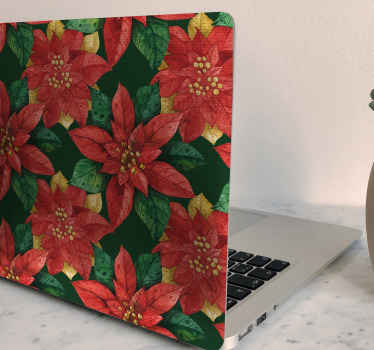 Laptop Aufkleber Dekorative blumen - TenStickers