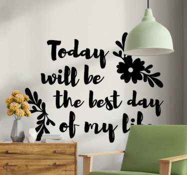 Motivational Life Saying quote wall sticker - TenStickers