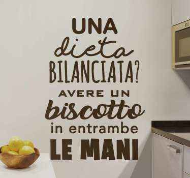 Carta adesiva per mobile Citazione divertente biscotti amorevoli - TenStickers