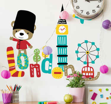 9 small London Landmarks london wall sticker - TenStickers