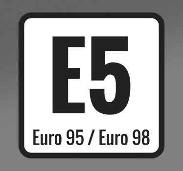 Auto stickers E5 euro - TenStickers