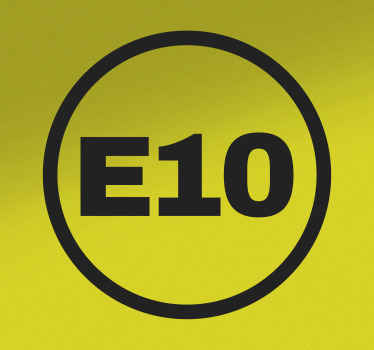 Auto stickers E10 - TenStickers
