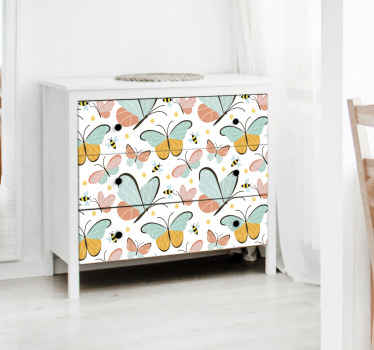 Butterflies and bees  furniture sticker - TenStickers