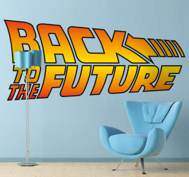 A movie decal referring to the film Back to the Future, with the adventures and trips of Marty McFly in the past and in the future.
