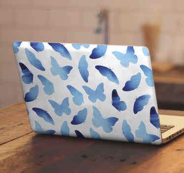 Naljepnica obojani leptiri za kože prijenosnog računala - TenStickers