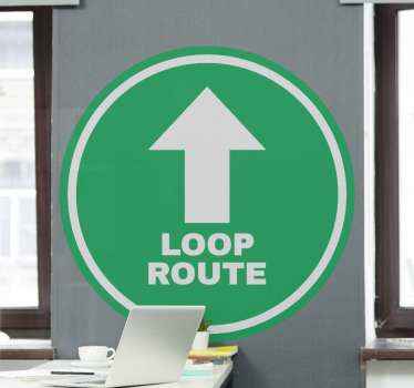 Vloerstickers Wandelroute - TenStickers