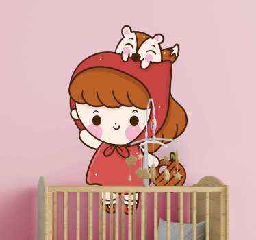 Sticker Conte Chaperon rouge - TenStickers