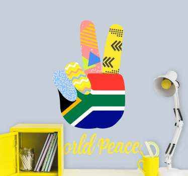 South Africa peace sign laptop skins - TenStickers